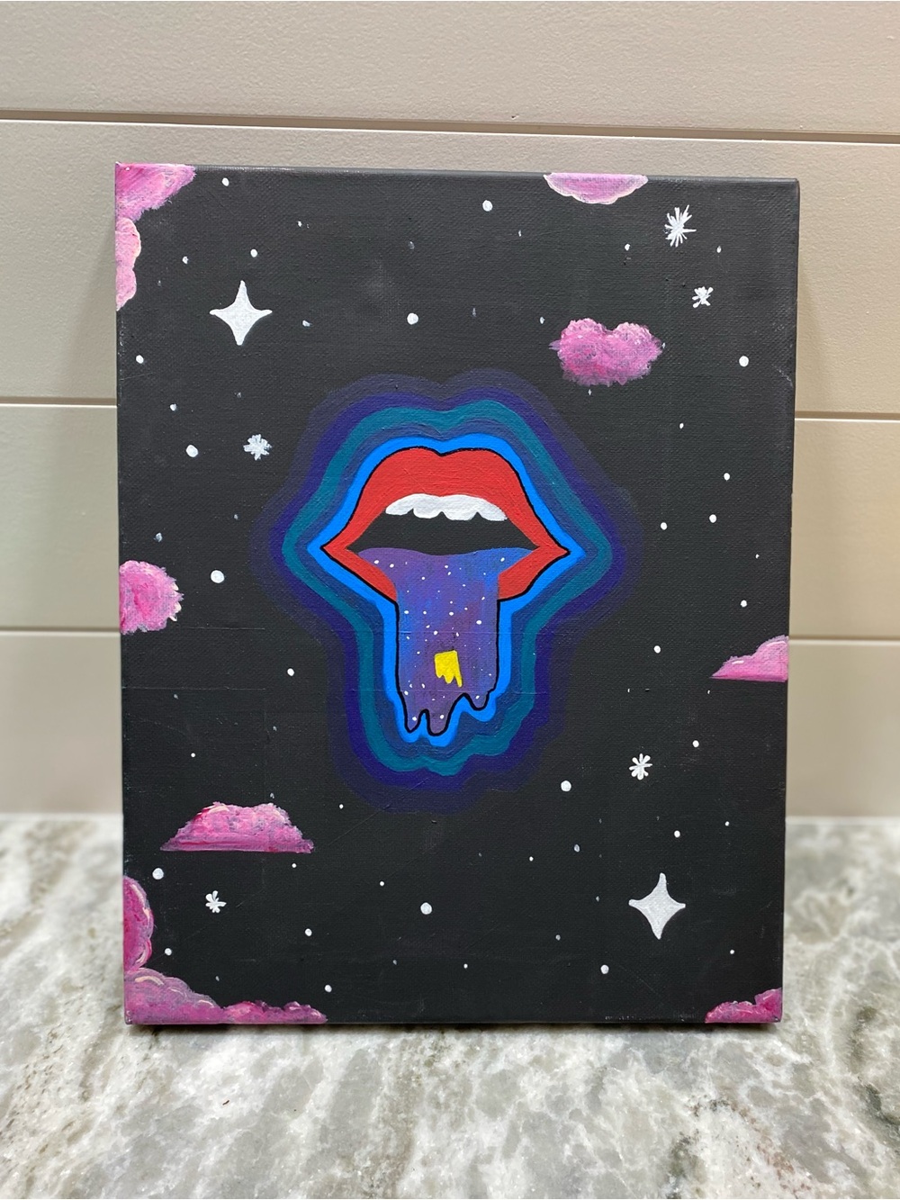 Cosmic Art Canvas with Vibrant Colors